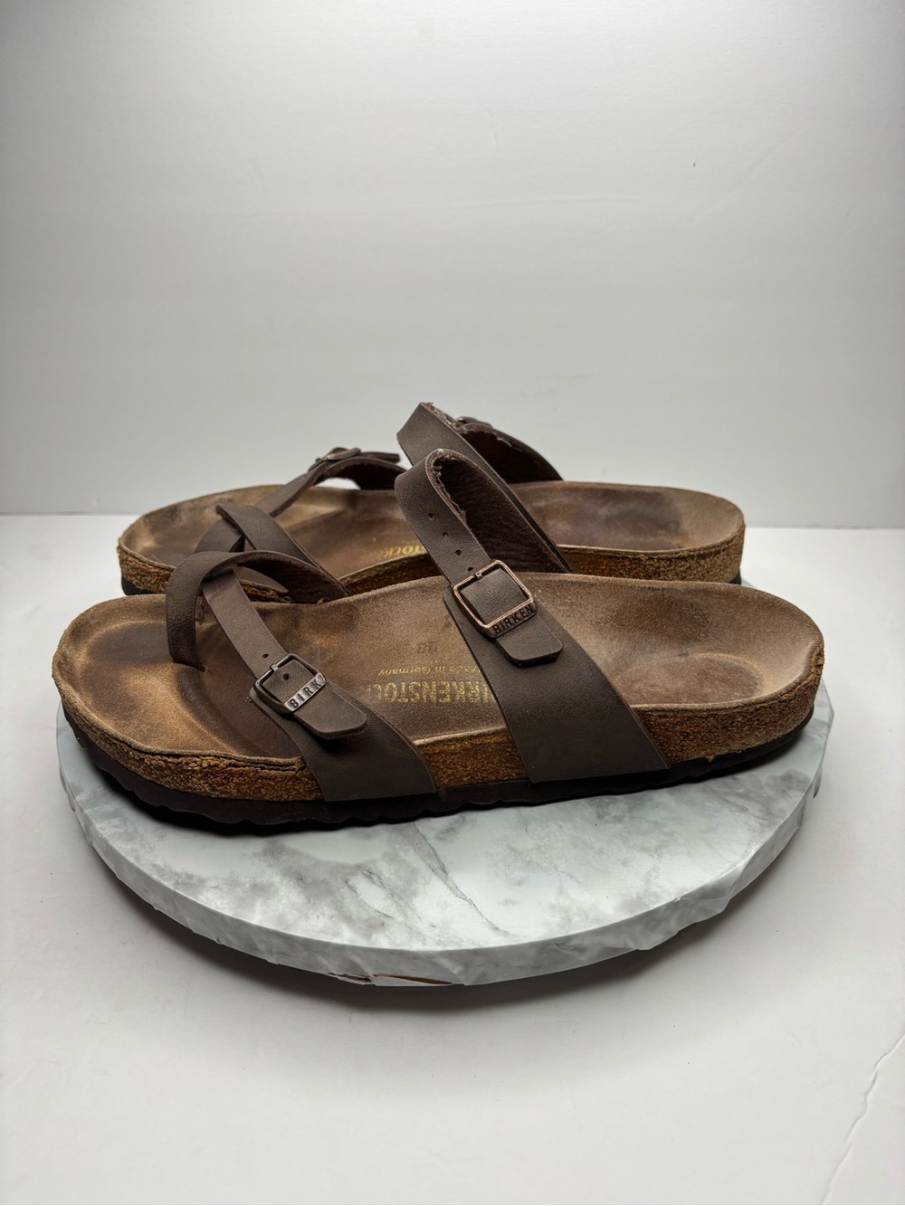 Eur 40-Birkenstock Mayari sandals brown toe-loop strap